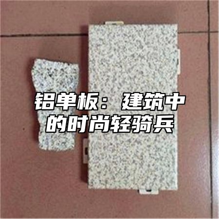 铝单板：建筑中的时尚轻骑兵