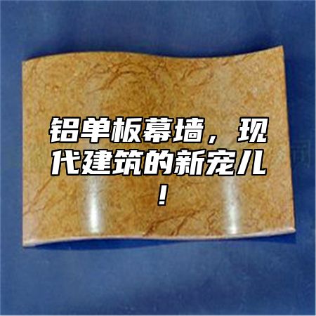 铝单板幕墙，现代建筑的新宠儿！