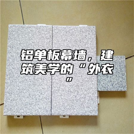 铝单板幕墙，建筑美学的“外衣”