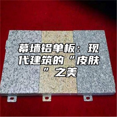 幕墙铝单板：现代建筑的“皮肤”之美