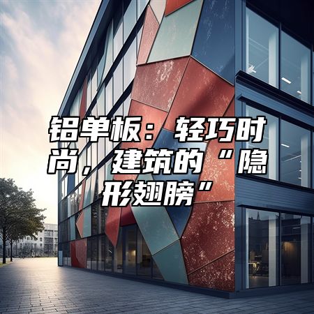 铝单板：轻巧时尚，建筑的“隐形翅膀”