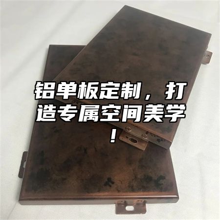 铝单板定制，打造专属空间美学！