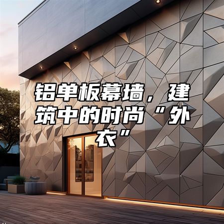铝单板幕墙，建筑中的时尚“外衣”