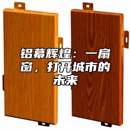 铝幕辉煌：一扇窗，打开城市的未来